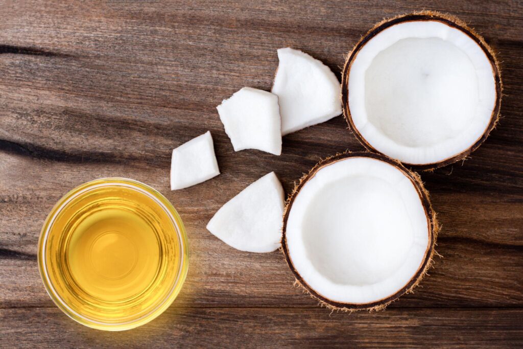 Ghee and coconut oil side by side for natural skincare comparison