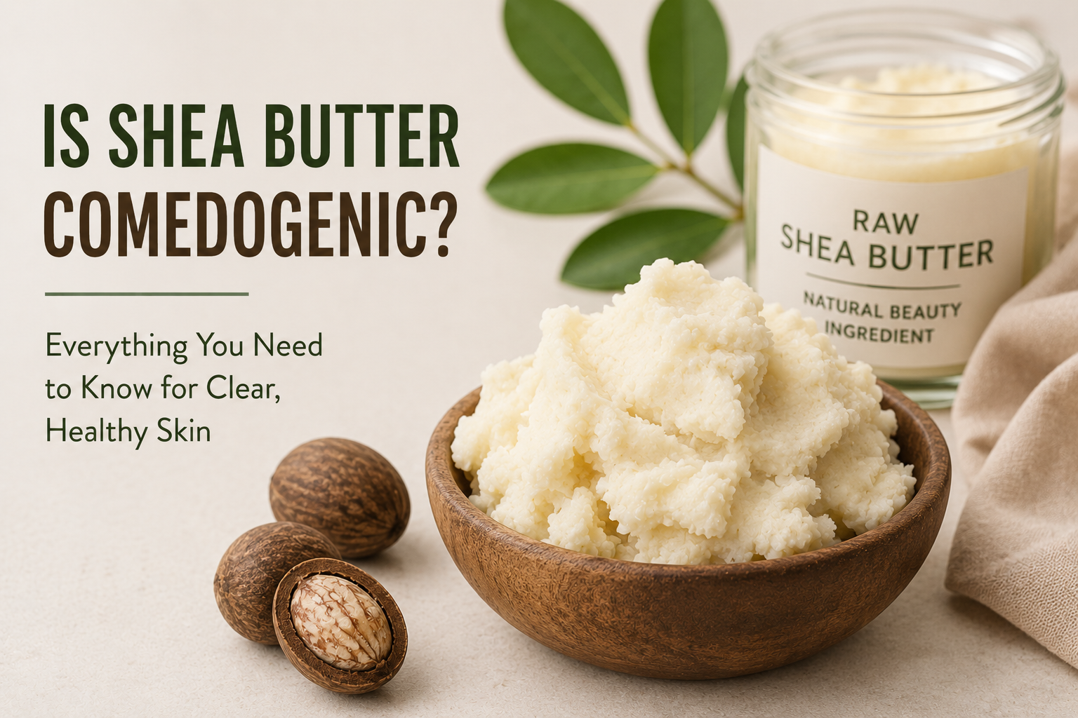 is shea butter comedogenic raw shea butter beauty ingredient